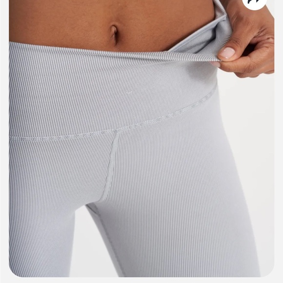 Vuori Lux Rib Studio Legging pale gray XS - Picture 5 of 9